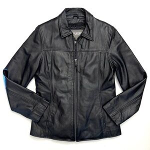 Wilsons Leather Women's Trinsulate Insulation Black Leather Jacket Size - M